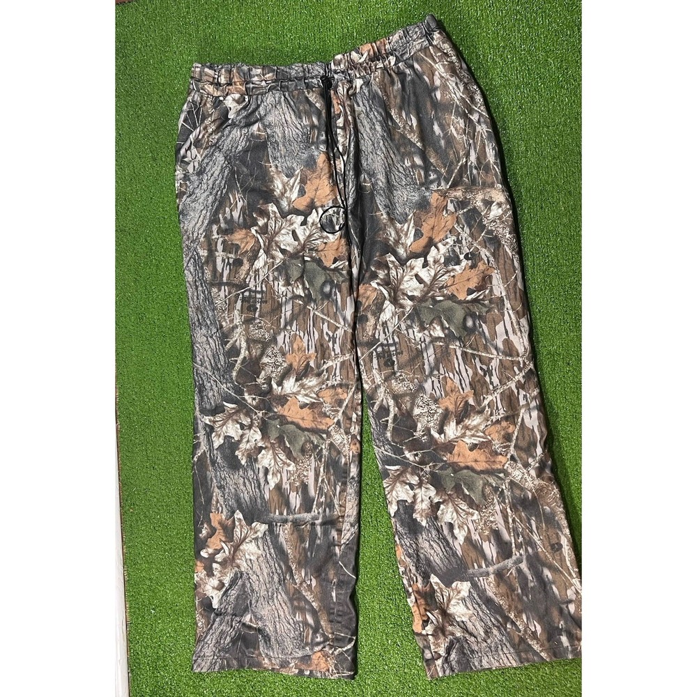 Vintage Mossy Oak Break Up Pants Outerwear Drawstring Redhead‎ Y2k Baggy Fit 2XL